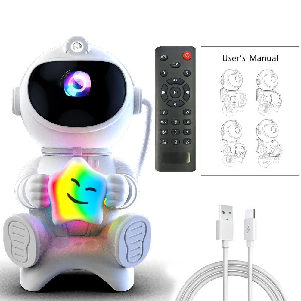 WaveX™ Astronaut LED Star Projector Night Light