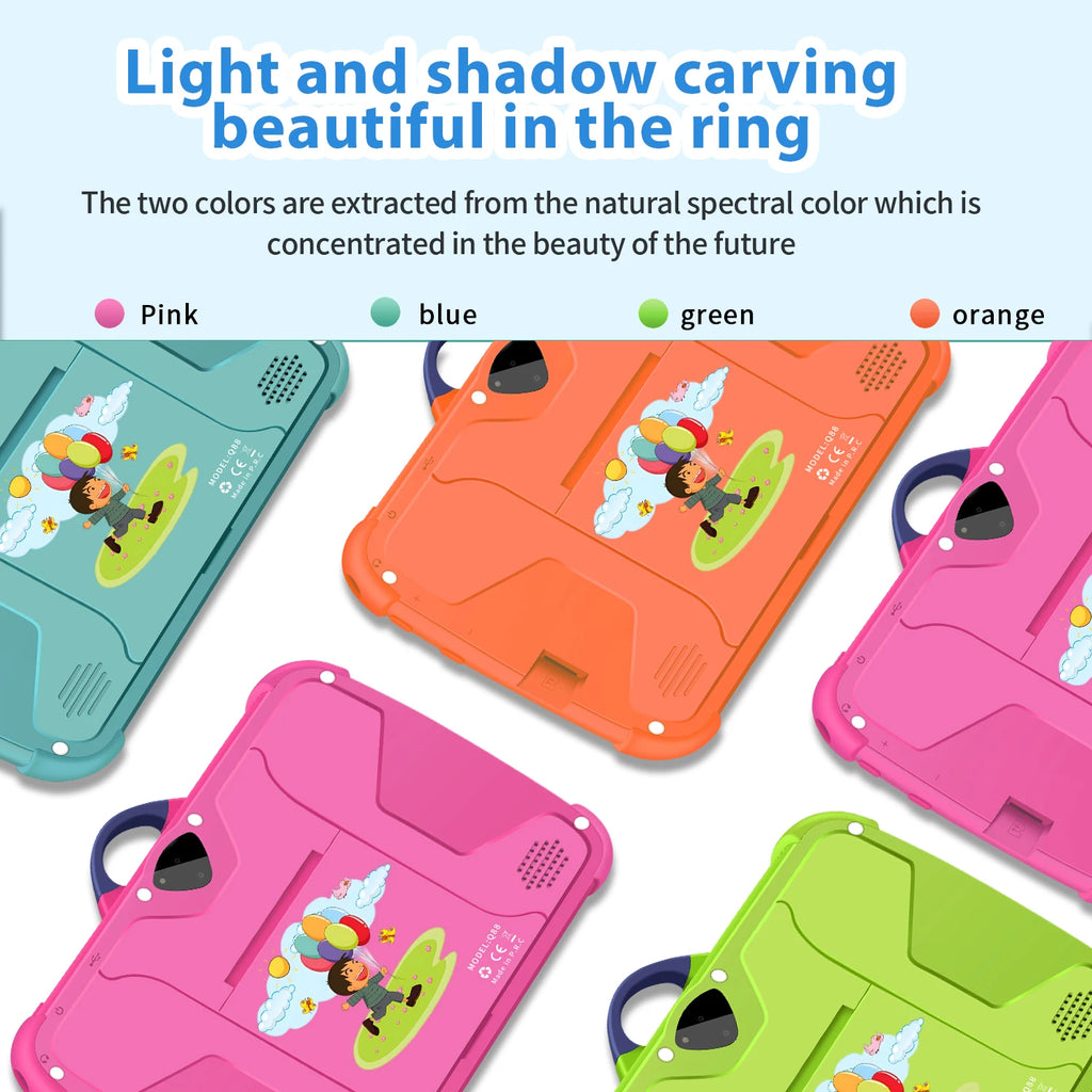 New WaveX™ Cartoon Pattern Kids 7 Inch Android Learning Education Games Tablets