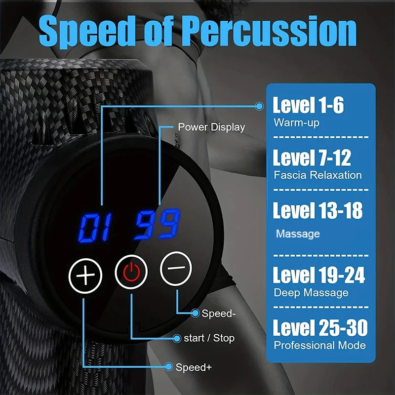 WaveX™ 30-Level Deep Muscle Massage Gun