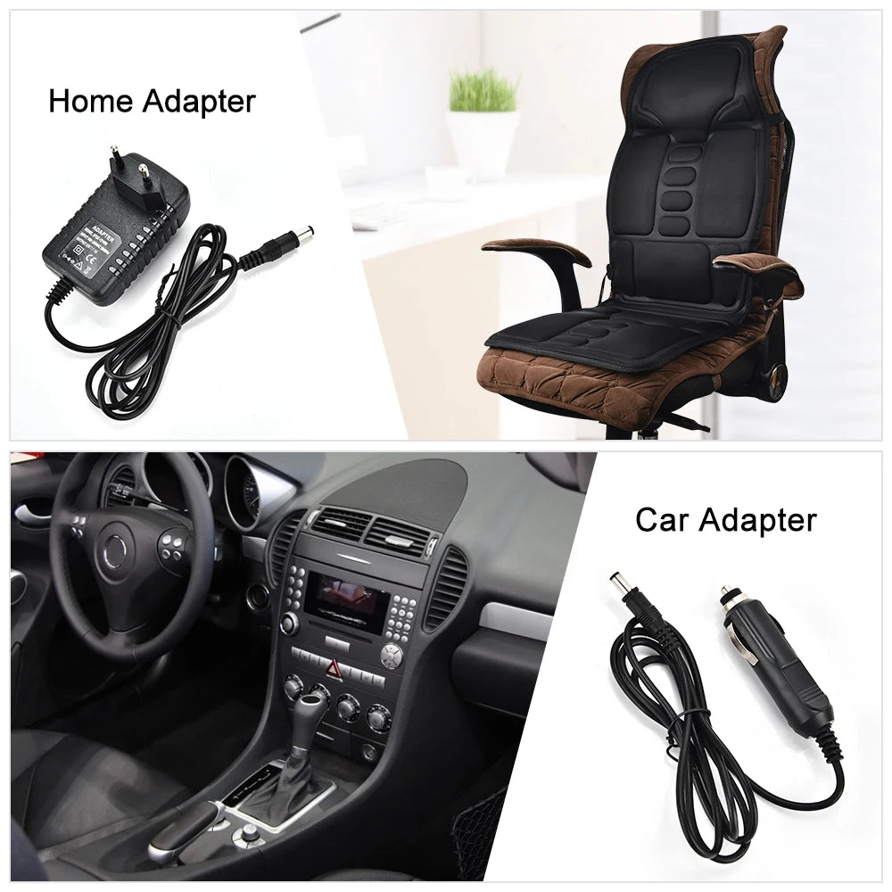 WaveX™ Electric Back Massager Infrared Full-Body Massage Chair Cushion