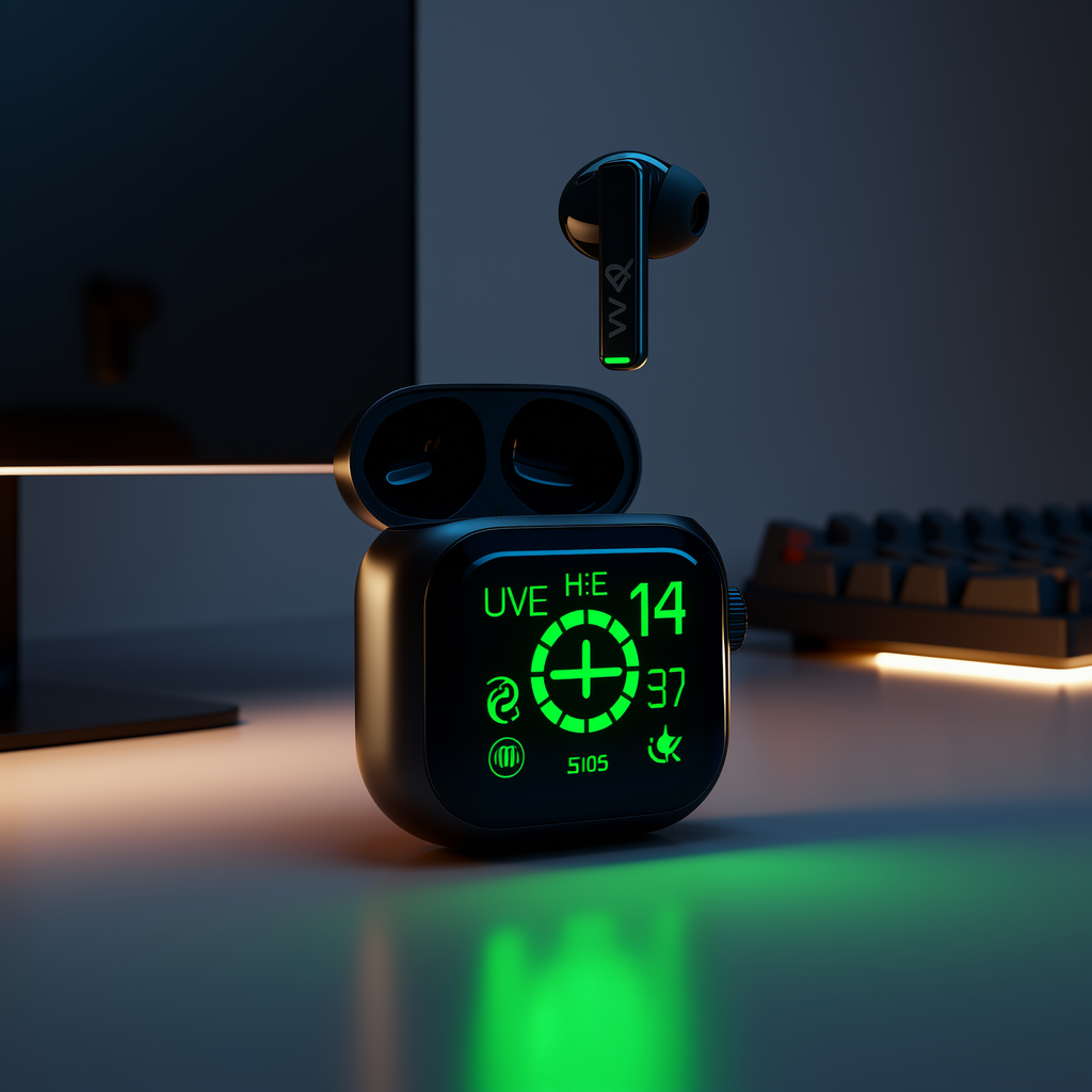 WaveX™ [Ultra HD Screen] Smart Earbuds
